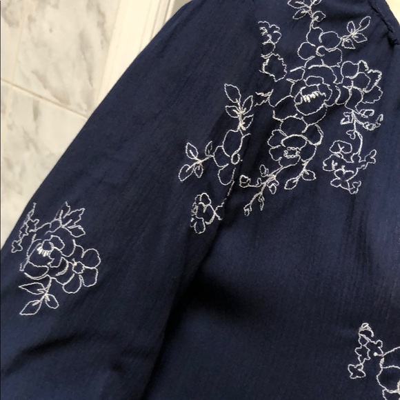 NAVY WHITE BOHO STYLE DRESS - Picture 6 of 9